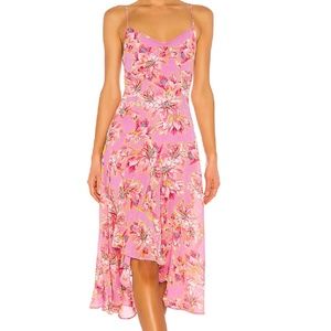 ASTR the Label JANINE FLORAL MIDI DRESS, Lavender and Pink